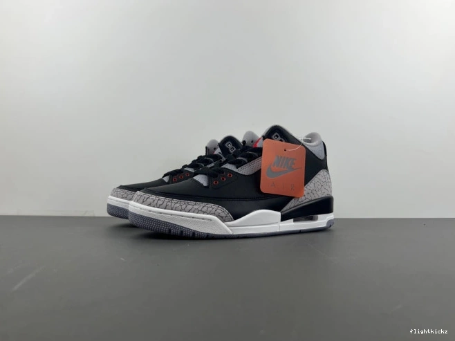 Jordan Air 3 DN3707-010 Black Cement 0716